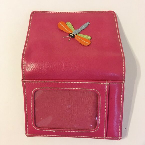 Purse Wallet Key Chain Avon Draw String Handbag Dragonfly Clutch Ungaro Logo - Picture 9 of 15